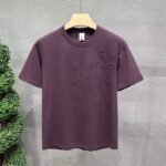 2024 European and American men's new summer trendy brand printed casual short-sleeved youth fashion round neck versatile half-sleeved solid color T-shirt