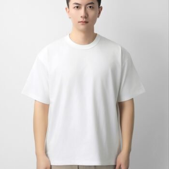 240g pure cotton heavy new solid color t-shirt men's versatile loose short-sleeved simple women's drop shoulder sleeve summer top inner wear